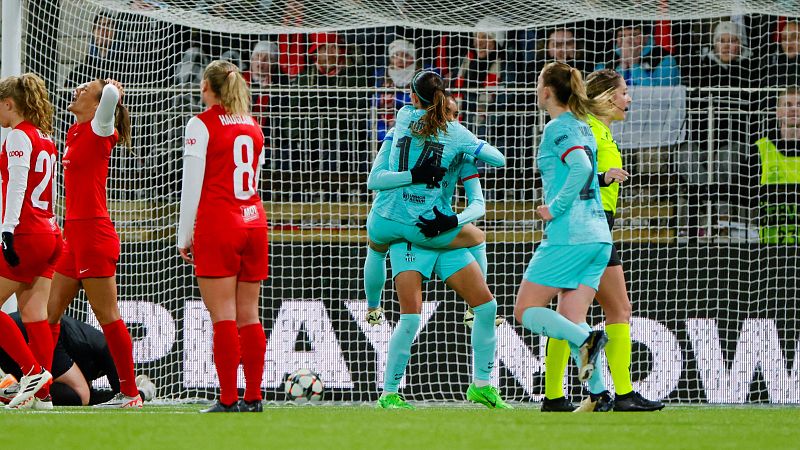 Champions | El Barça femenino gana 1-2 al Brann en la ida de cuartos de final