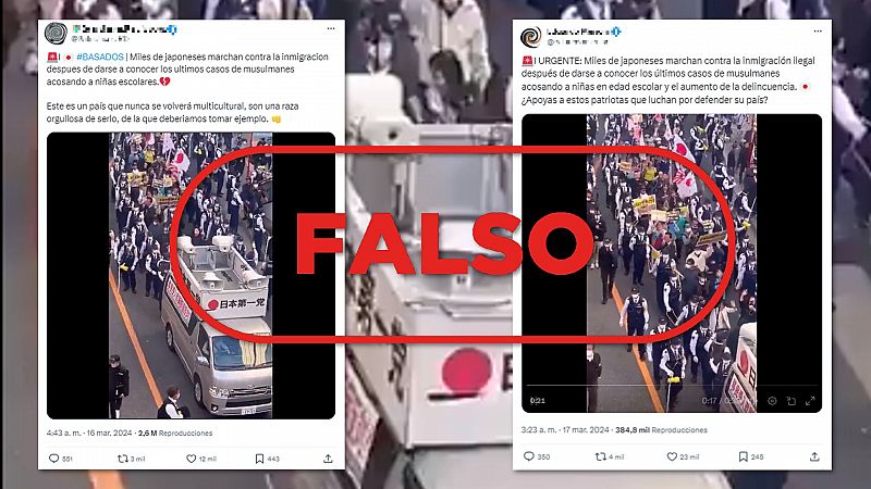 No es una protesta en Japón contra el acoso de "musulmanes a niñas escolares", es falso