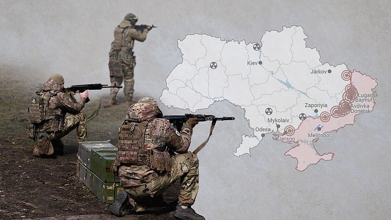 El mapa de la guerra: Rusia daña el servicio energético ucraniano y avanza en Bajmut