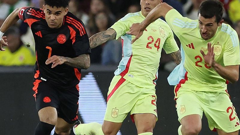 El amistoso España - Colombia, líder de su franja con casi 2,2 millones de espectadores y un 18,2% en La 1