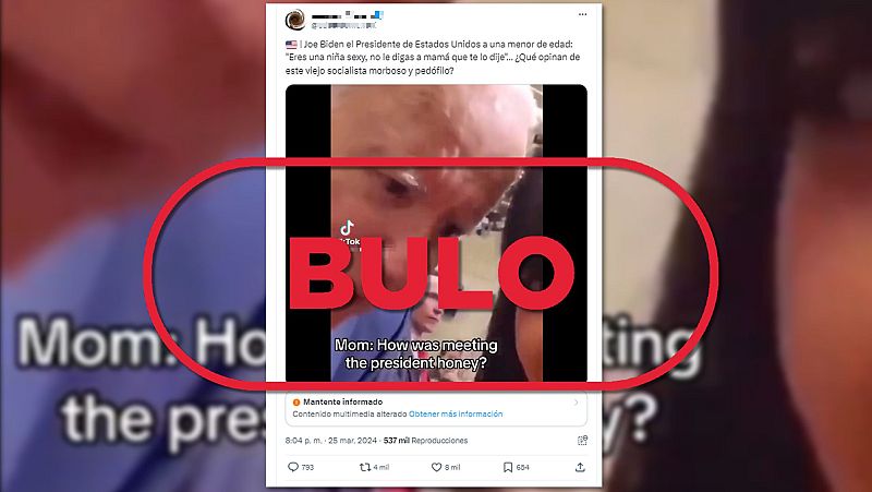 Joe Biden no llama "niña sexi" a una menor en este vídeo, es un montaje