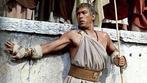 Anthony Quinn como Barrabs en la pelcula de 1961