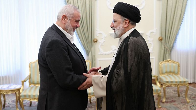 Irán muestra su apoyo a Hamás con el recibimiento de su líder político, Ismail Haniyeh
