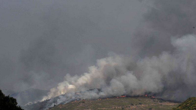 Estabilizado el fuego de Encinedo (León) con un perímetro de 55 kilómetros de longitud