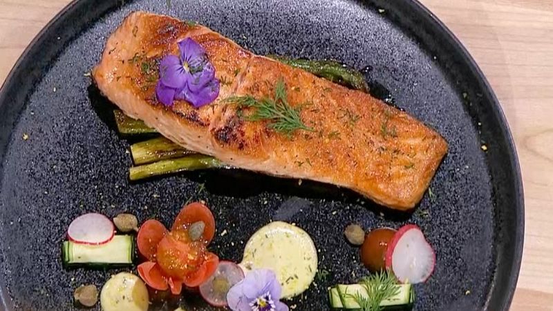 MasterChef 12: Receta de salm�n con calabac�n y tomates cherry de Jose