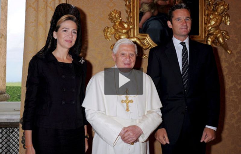 El Papa Benedicto XVI recibe a los Duques de Palma