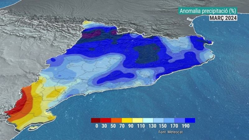 El març, el mes més plujós dels últims dos anys