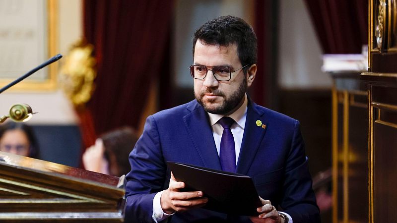 Aragonès intervendrá el lunes en el debate del Senado para defender la amnistía