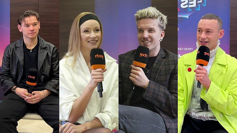 El 'buen momento' de los concursantes de Eurovisión 2024