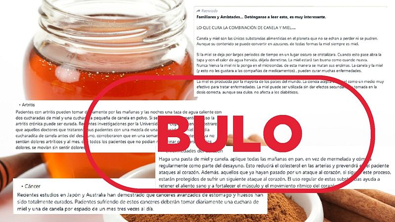 La mezcla de miel con canela no cura el c�ncer, es un bulo