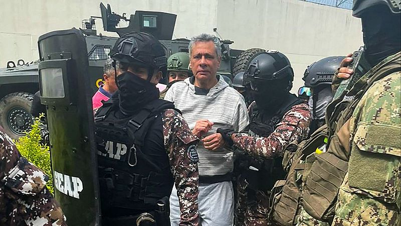 Ecuador traslada a Jorge Glas a prisión en plena condena por su asalto a la embajada de México en Quito