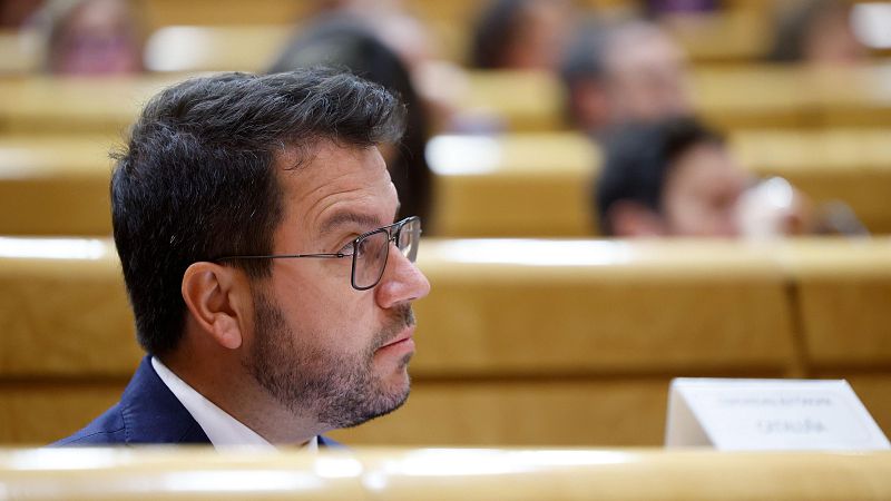 Aragonès defiende la ley de amnistía en el Senado: "Es inevitable, como lo será el referéndum"