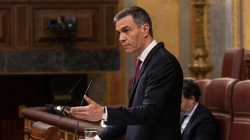 Sánchez defiende en el Congreso que "España está preparada para reconocer al Estado palestino"