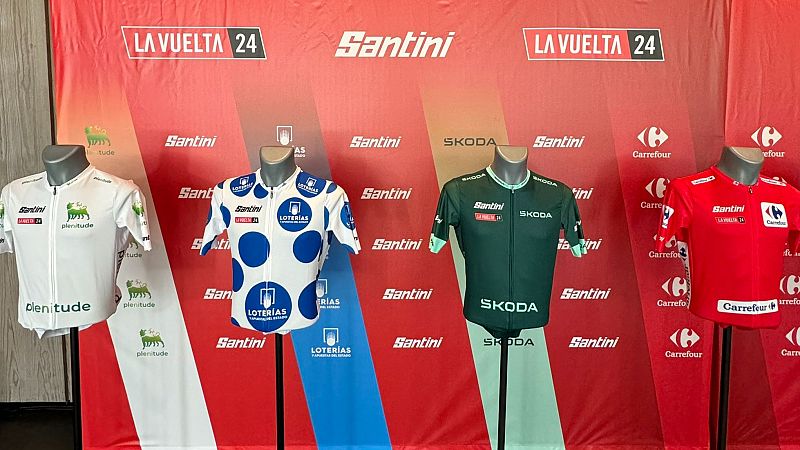 La Vuelta presenta los maillots de líder de la edición 2024