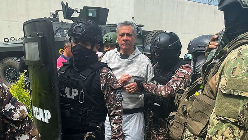 El exvicepresidente de Ecuador Jorge Glas inicia una huelga de hambre en la cárcel