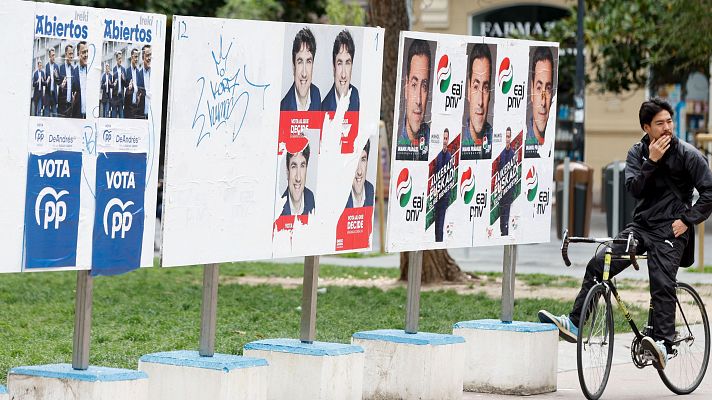 Posibles pactos elecciones vascas: carteles electorales de las elecciones vascas