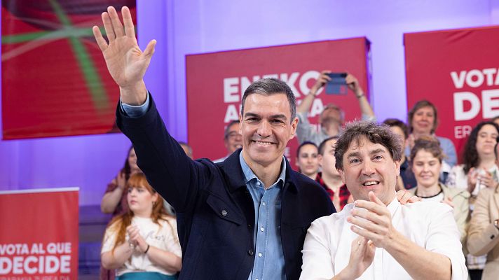 Acto del PSE-EE con Pedro Snchez y Eneko Andueza