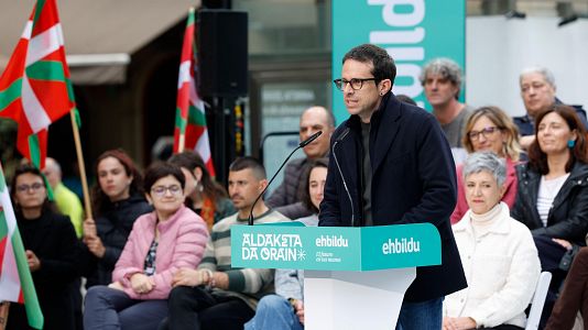 El candidato de EH Bildu a las elecciones vascas, Pello Otxandiano