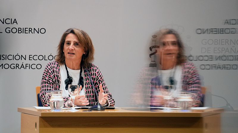 La vicepresidenta y ministra para la Transici�n Ecol�gica y el Reto Demogr�fico, Teresa Ribera