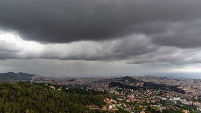 El tiempo esta semana: imagen de ncleos tormentosos en el norte de Barcelona
