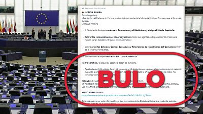 El Parlamento Europeo no obliga a Espaa a retirar reconocimientos a "agentes" comunistas, es un bulo