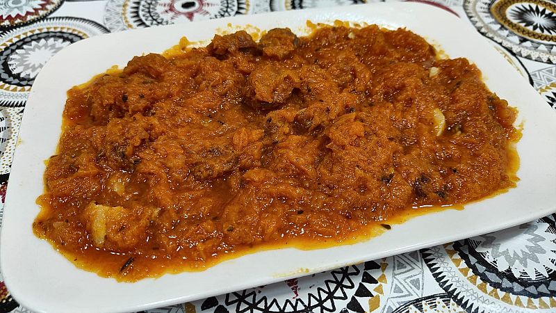 Receta de calabaza frita con carne y un toque maestro