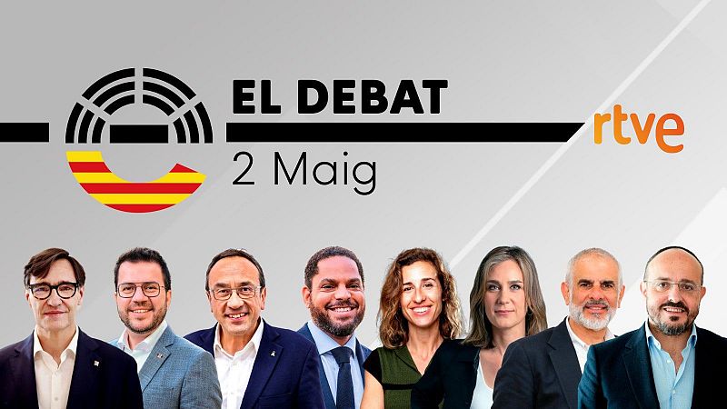 RTVE Cataluña emite el jueves 2 de mayo un debate con los candidatos con representación parlamentaria