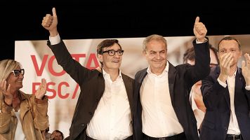 Zapatero e Illa convierten su mitin en un acto de defensa a Snchez: "Le necesitamos"