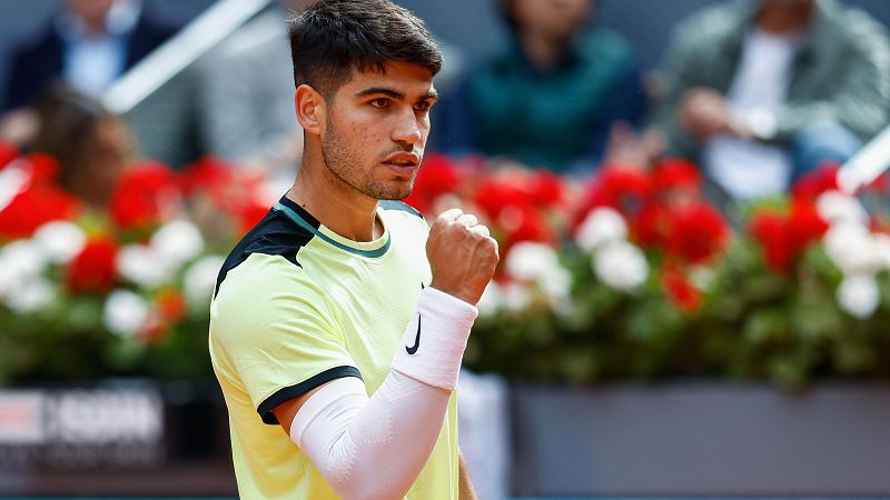 Carlos Alcaraz despacha a Seyboth Wild para meterse en octavos de final del Madrid Open 2024