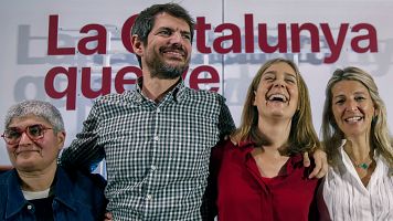 Mitin de las elecciones catalanas de 2024 de Comuns Sumar en Barcelona