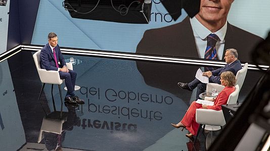 Una oposicin "destructiva", la "mquina de fango" y el resurgir democrtico: los diez titulares de Snchez en RTVE