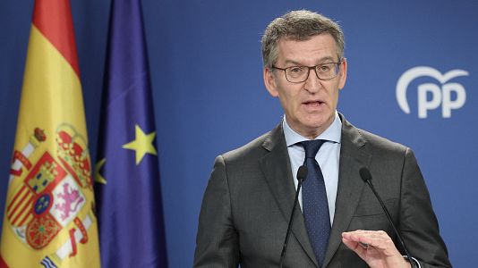 El presidente del PP, Alberto N��ez Feij�o