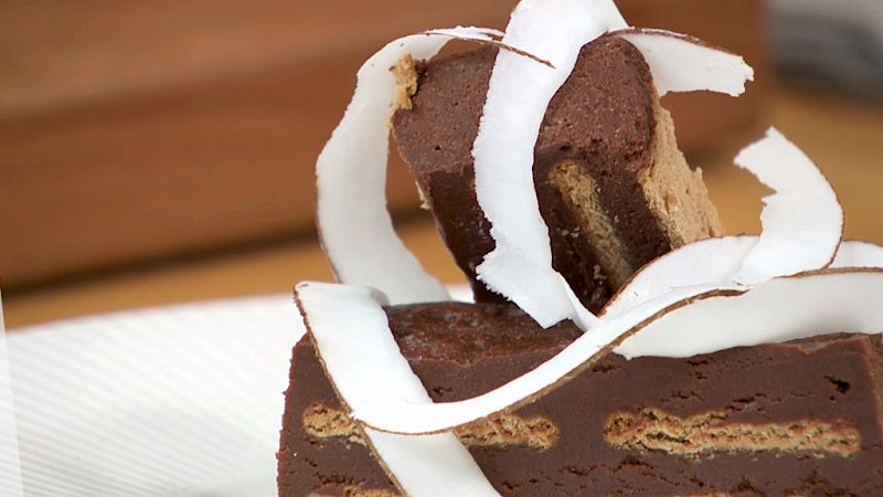 Tarta de galletas y chocolate