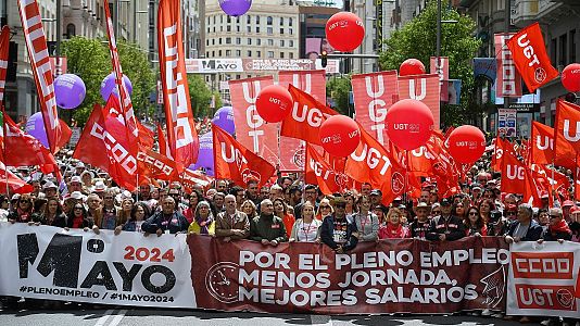 Manifestaciones del Da del Trabajo 2024: los sindicatos reclaman "menor jornada y mejores salarios"