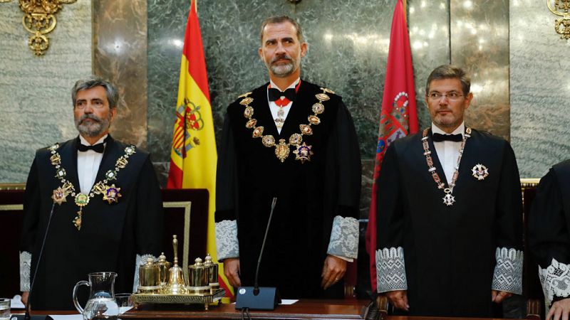 El fiscal general del Estado garantiza una actuación "firme" y "enérgica" en defensa de la unidad de España