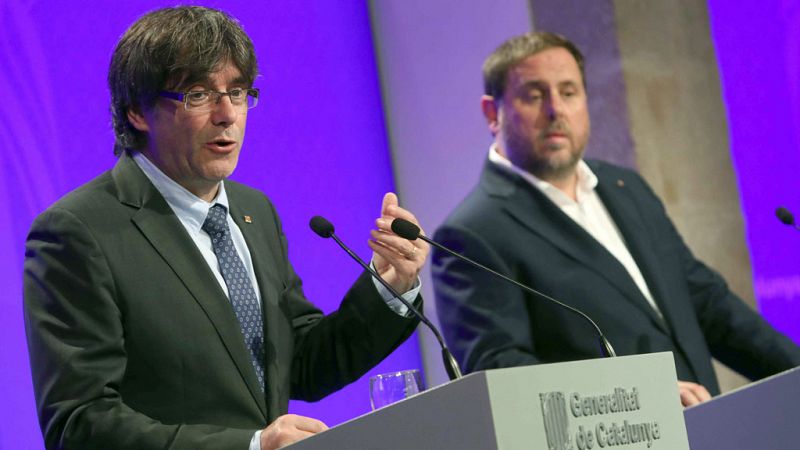 Puigdemont acusa al Gobierno de "fomentar el miedo" con el Tribunal de Cuentas para "intentar detener" el 1-O