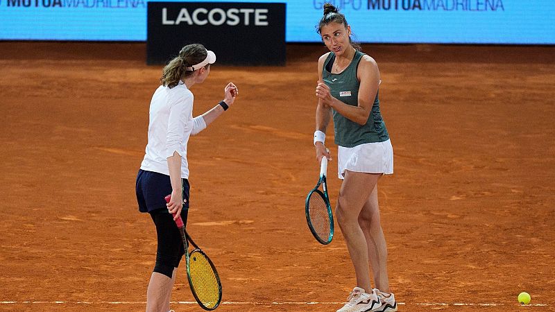 Habr representacin espaola en las finales del Madrid Open: Sorribes y Bucsa se meten en la de dobles femenino