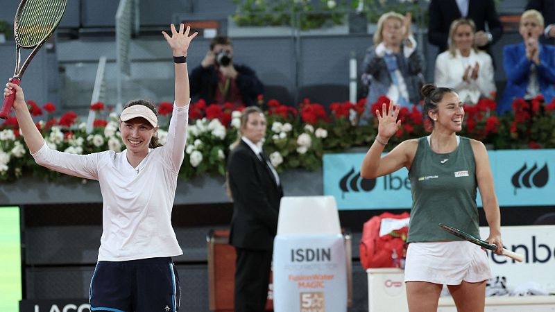 Sara Sorribes y Cristina Bucsa alzan el ttulo de dobles en el Mutua Madrid Open