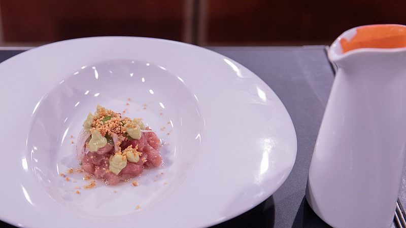 MasterChef 12 | Receta de gazpacho de cerezas con tartar de bonito de ngela