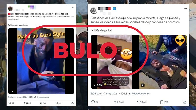 No son palestinos fingiendo su muerte en la guerra de Israel en Gaza, es un bulo