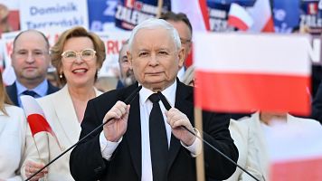 Elecciones Europeas: Jaroslaw Kaczynski, lder de la extrema derecha del PiS en Polonia