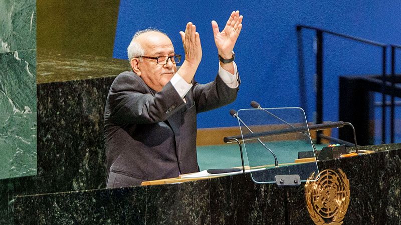 La Asamblea de la ONU aprueba una resolución para pedir que Palestina sea miembro de pleno derecho