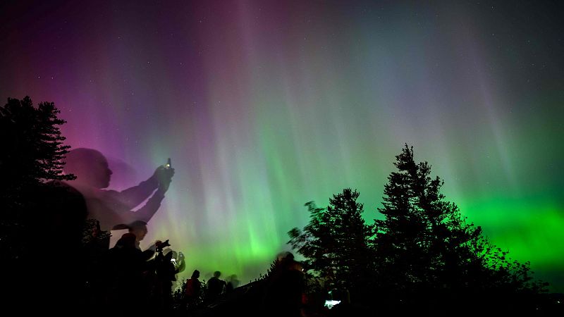 Una inusual aurora boreal puede repetirse durante este fin de semana en zonas de Amrica y Europa