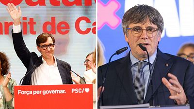 Salvador Illa i Carles Puigdemont es mostren disposats a liderar el Govern