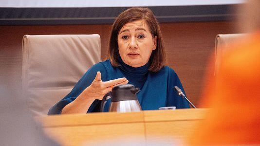 La presidenta del Congreso, Francina Armengol, durante una sesin plenaria