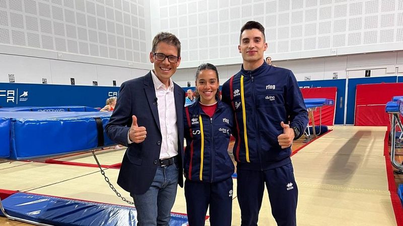 Noem Romero, en Conexin Pars: ?En la gimnasia trampoln tienes la sensacin de estar volando?