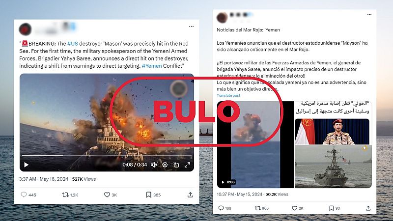 No es un ataque de los hutíes a un buque de Estados Unidos en el Mar Rojo, es un bulo