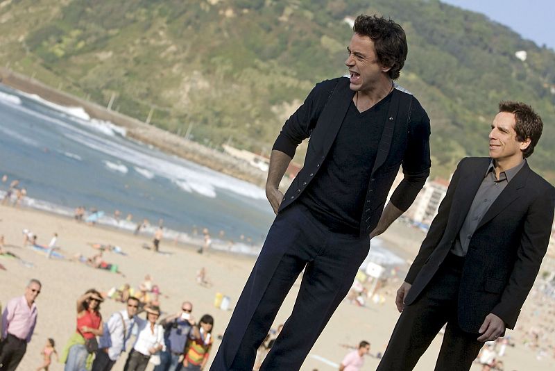 Ben Stiller se burla de Hollywood en San Sebastián con su "Tropic Thunder"