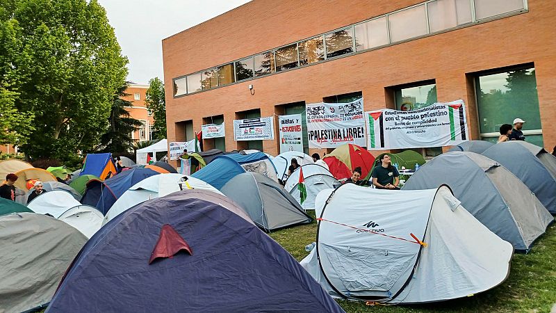 Consulta el mapa de las acampadas propalestinas en las universidades españolas