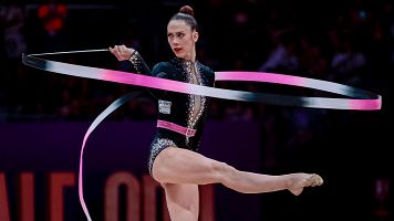 Polina Berezina, en los Campeonatos del Mundo de rimnasia rtmica